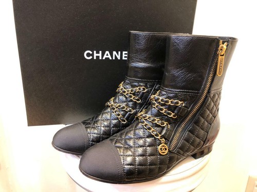 Chanel Matelasse Boots