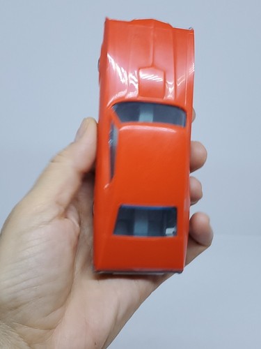 Vintage Fun Mate Go Cars anni 70 Ford Mustang MACH I, NO Launcher 1:43 arancione - Foto 22 di 24