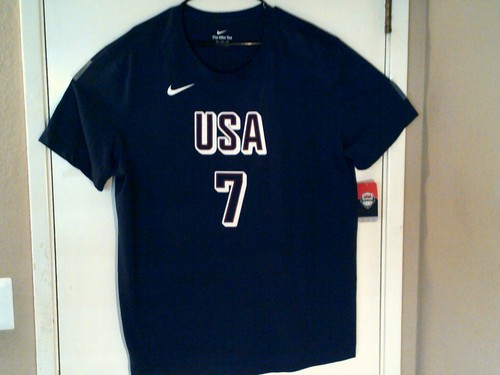 NEW NIKE OLYMPICS BASKETBALL "Durant #7 Tee" MEN'S NAVY T-SHIRT 2XL BV1997-41S - Picture 3 of 9