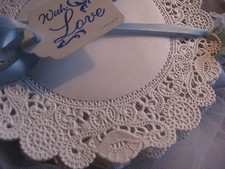 5" INCH ROUND ROYAL FINE WHITE NORMANDY LACE PAPER DOILIES 50 PCS CARDS STAMPING