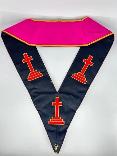 Scottish Constitution Rose Croix 18th Degree Lambskin Embroidery Full Set New - Picture 5 of 7