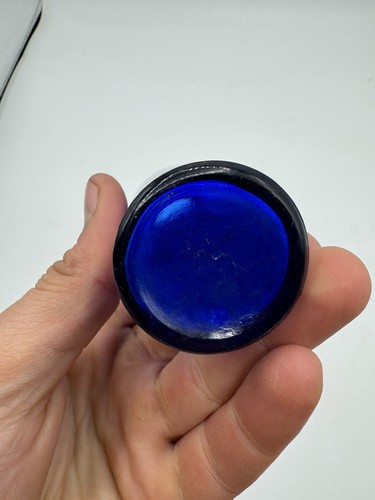 Vintage Blue Bromoseltzer Bottle - Picture 7 of 10