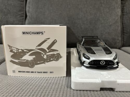 1/18 Minichamps Mercedes Benz AMG GT Black Series Silver Star Diecast Limited - Picture 3 of 24