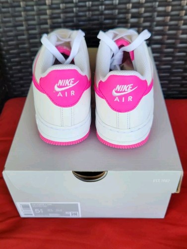 Big Kinder Nike Air Force 1 (GS) White/Laser Fuchsia (FV5948 102) 5.5Y 💕 - Bild 4 von 5