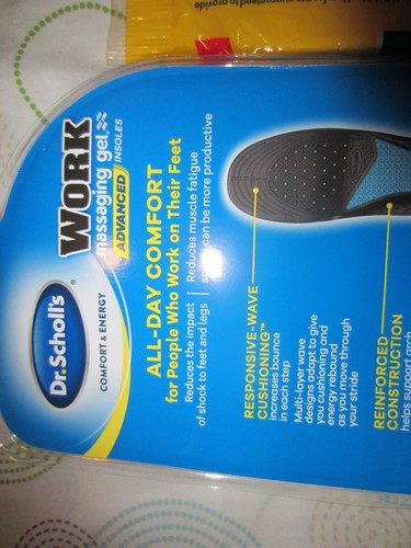 DR SCHOLL'S SIZE WOMEN'S 6-10 GEL INSOLE & PAIR OF HIDDEN COMFORT INSOLE - Picture 9 of 10