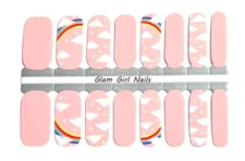 Floating on Cloud 9 Nail Polish Strips / Nail Wraps / Nail Stickers