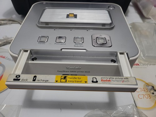 Kodak EasyShare G600 Thermal Printer Dock w/ Paper Tray & 05 Sheets Cart  - Picture 7 of 16