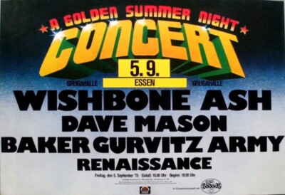 GOLDEN SUMMER NIGHT - 1975 - In Concert - Dave  Mason - Poster - Essen