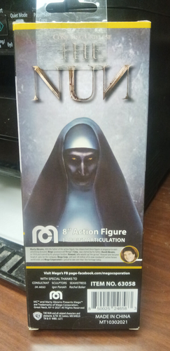 MEGO Horror THE NUN  Action Figure 8” CLOSED MOUTH NEW - Bild 2 von 2