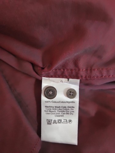 DKNY Purple Long Sleeve Button Up Shirt Slim Fit Size 32/33 - Picture 4 of 4