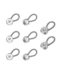 20PCS Metal Elastic Collar Extenders Button Extenders for Shirt Dress Trousers