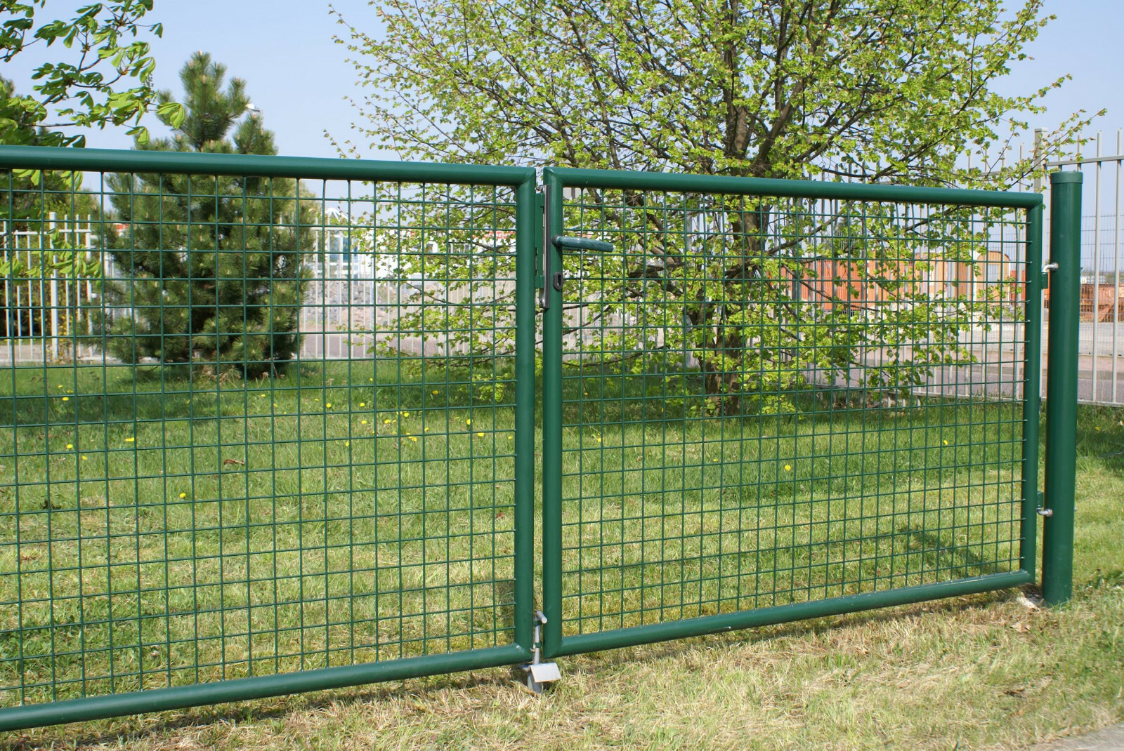 Details zu Gartentor zu Maschendrahtzaun inkl. Zubehör Maschendrahtzaun Pforte Gartenzaun Großer Lagerpreis