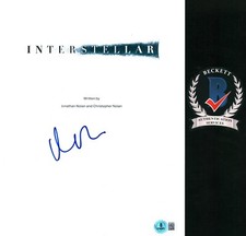 MATT DAMON SIGNED INTERSTELLAR FULL MOVIE SCRIPT AUTOGRAPH BECKETT BAS COA MATT DAMON SIGNED INTERSTELLAR FULL MOVIE SCRIPT AUTOGRAPH BECKETT BAS COA