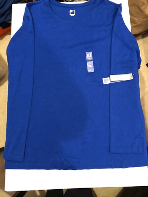 jcpenney 3x L/S Fierce Blue Shirt | eBay