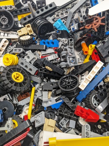 2 Pounds LEGO TECHNIC Pieces Bulk Lot Mix Bricks Pins Liftarms Axles Mindstorms - Picture 7 of 9