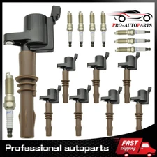 8X Ignition Coils and 8X Iridium Spark Plugs For Ford F150 4.6L 5.4L DG521 FD509