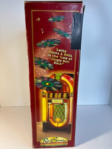 Vintage Rockin' Santa "Jingle Bell Rock" Dancing Musical Collectible w/Box - Picture 4 of 21