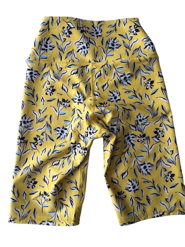 Alice + Olivia Shorts Damen XS High-Waist Biker Shorts Aaron gelb geblümt - Bild 2 von 9