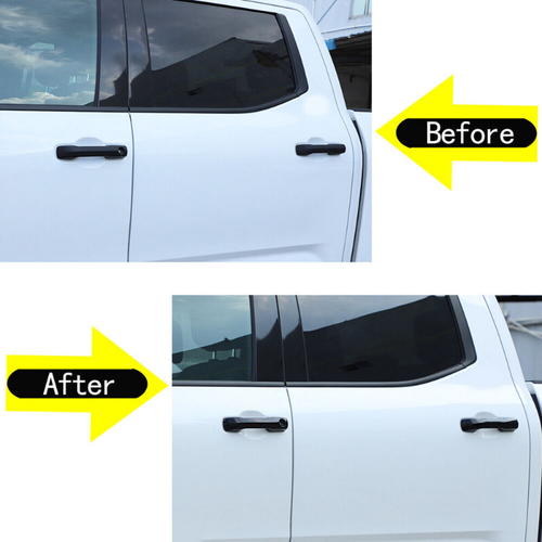 Cubierta de manija lateral exterior exterior para automóvil Toyota Tundra 2022-2023 4 piezas - Imagen 9 de 10