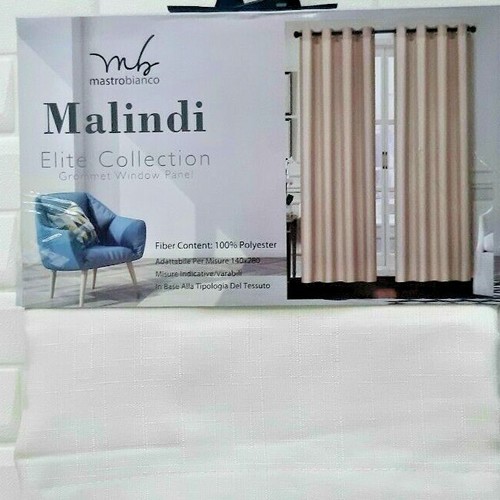 Coppia tenda arredo 2 pannelli con borchie mis. 140x280 cm a telo semi oscurante - Foto 7 di 11