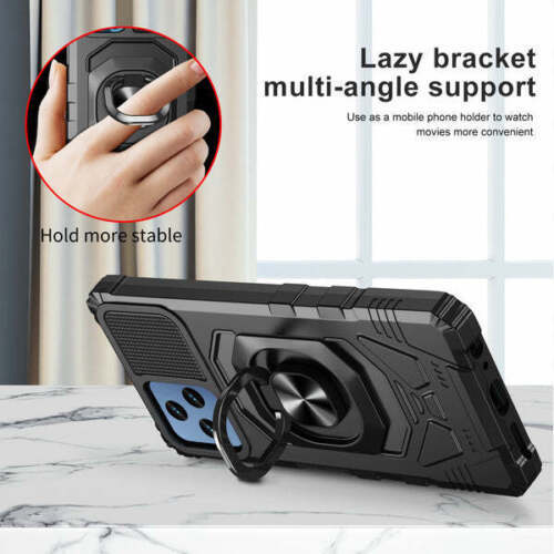 For T-Mobile REVVL 6x 5G Case Shockproof Phone Cover Magnetic Mount Kickstand - Picture 4 of 22