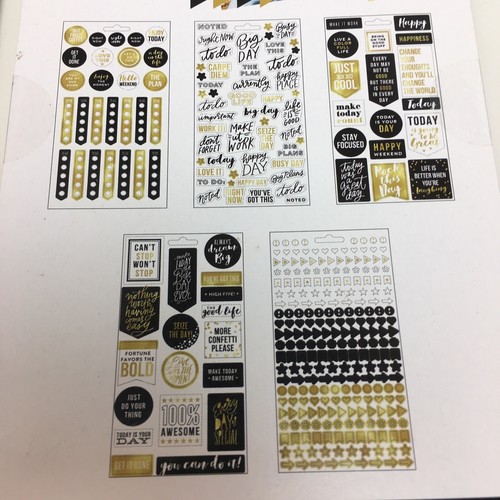 Lot of 2 Me & My Big Ideas The Happy Planner Gold Seize The Day, Rose Good Vibes - Picture 6 of 6