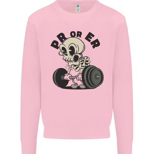 PR or ER Gym Bodybuilding Training Kids Sweatshirt Jumper - Picture 45 of 72