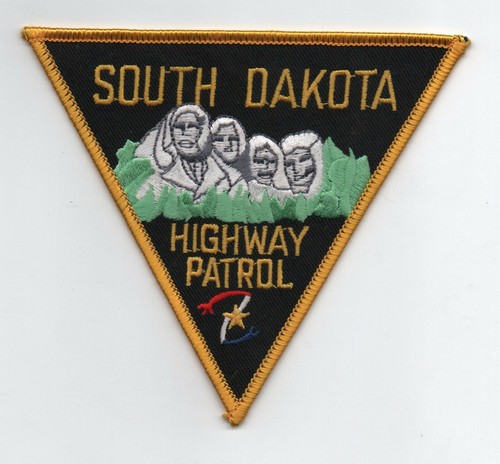 Patch uniforme pattuglia autostradale South Dakota con Mt. Rushmore, come nuovo