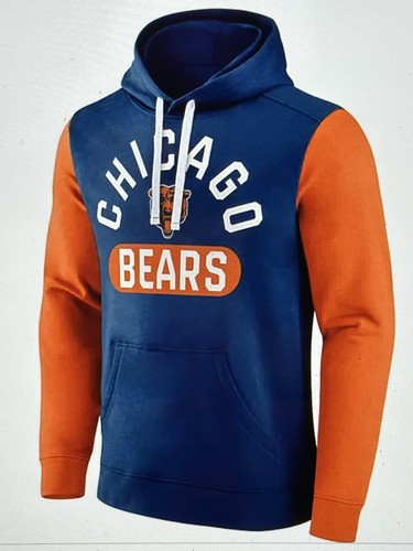Chicago Bears NFL Men's Fanatics Colorblock Fleece Hoodie Size 2XL - NWT - Bild 1 von 7