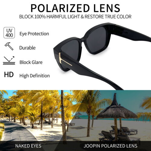 Large Polarized Fit Over Glasses Sunglasses For Women Men, Oversized Trendy - Picture 12 of 51