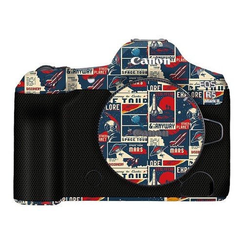 Autocollant pour appareil photo argentique anti-rayures pour Canon EOS R5 mark II peau vinyle - Photo 77 sur 93