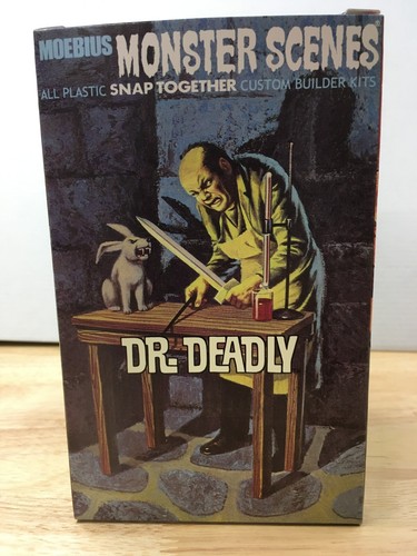 MOEBIUS MODELS - MONSTER SCENES - DR. DEADLY - FACTORY PAINTED STORE DISPLAY - Picture 1 of 11