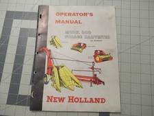 New Holland Model 600 Forage Harvester Operator's Manual