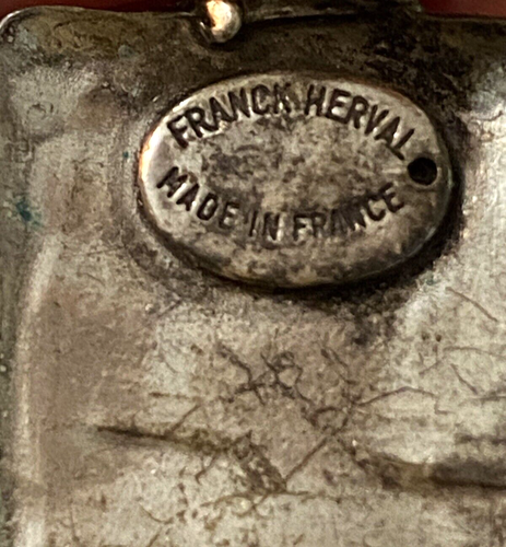 Atemberaubende einzigartige Ohrringe mit grünen Steinen und Schmetterlingen gemarkt Franck Herval  - Bild 16 von 20
