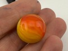 New ListingLovely Rare Vintage / Antique Handmade Marble Yellow & Orange - Medium Size 21mm