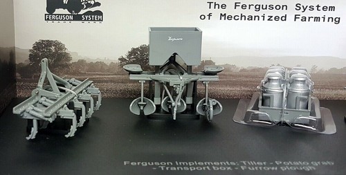 UH 1/32 Scale Ferguson Implements Tiller Potato Planter Transport Box & Plough - Picture 3 of 5