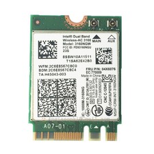 Intel Dual Band Wireless-AC 3160 WIFI WLAN Card For Lenovo Y40 Y50 E10-30 win8