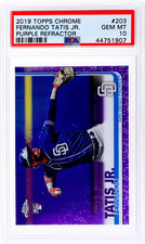 2019 Topps Chrome Fernando Tatis Jr. Purple Refractor /299 PSA 10 Rookie RC