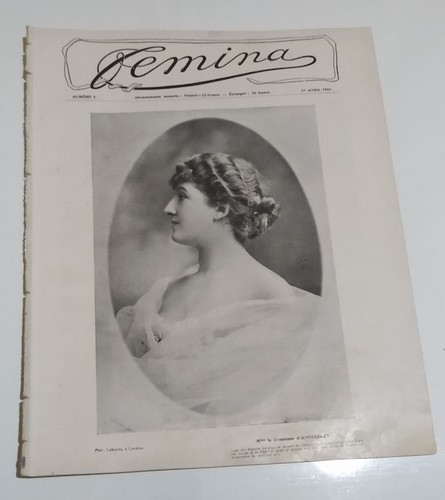 FEMINA, Old French Fashion Magazine, NO. 5, 1 April 1901