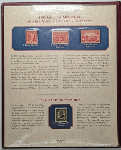 The US Imperforate Commemorative Stamp Issues Lot of 16 in Folder - Picture 2 of 10