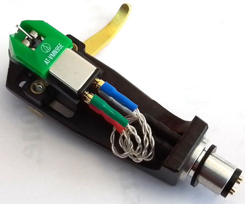 Se adapta a brazos SME 3012, cartucho Audio Technica AT-VM95E + cabezal de madera - Imagen 2 de 8