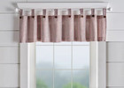 Elrene Home Fashions Tucker Stripe Tab Top Valance 60 x 15