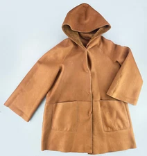 New Kiton Women's Sheepskin Shearling Reversible Coat Size 12US, Orig. $7650.00