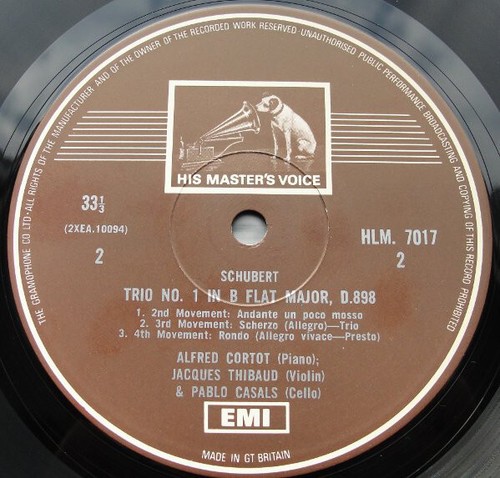 Alfred Cortot / Jacques Thibaud / Pablo Casals - Franz Schubert / Joseph Hayd... - Photo 4/4