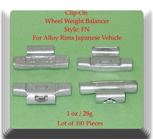 600Pc Assort Clip-On Wheel Weight FN for Japanese Alloy Rims from 0.25oz to 2oz - Picture 9 of 9