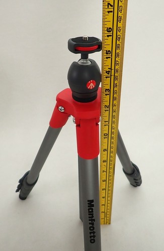 Manfrotto Compact Light Tripod Aluminum 4-stage MKCOMPACTLT-RD - Picture 4 of 8