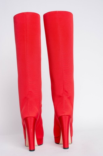 Gucci Stiefel/Booties rot High Heel Style 36,5 Größe: US 6,5 normal (M, B) - Bild 4 von 5