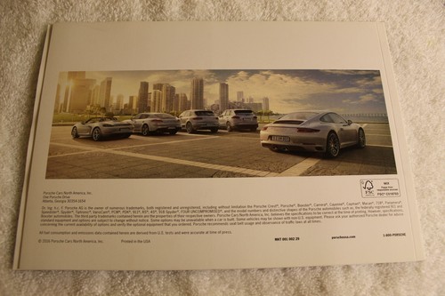 Porsche Modellreihe Prospekt 2016 mit technischen Daten. 57 Seiten. - Bild 6 von 6