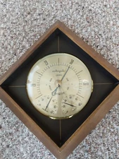 Airguide Weather Station Barometer Thermometer Humidity Wall Vintage Mid-Century