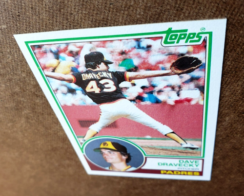 Tarjeta deportiva de béisbol vintage 1983 Topps Dave Dravecky MLB #384 San Diego Padres - Imagen 3 de 10